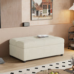 Twin Size Folding Ottoman Sleeper Bed with Mattress Convertible Guest Bed