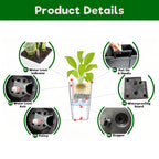 Pack of 2 Square Planters for Garden