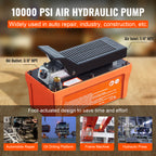 Air Hydraulic Pump, 10,000 PSI 1/2 Gal Reservoir