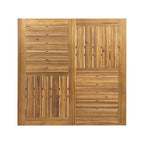 9-Piece Acacia Wood Outdoor Patio Dining Set