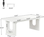 Modern 71" Rectangular Dining Table for 6–8 People