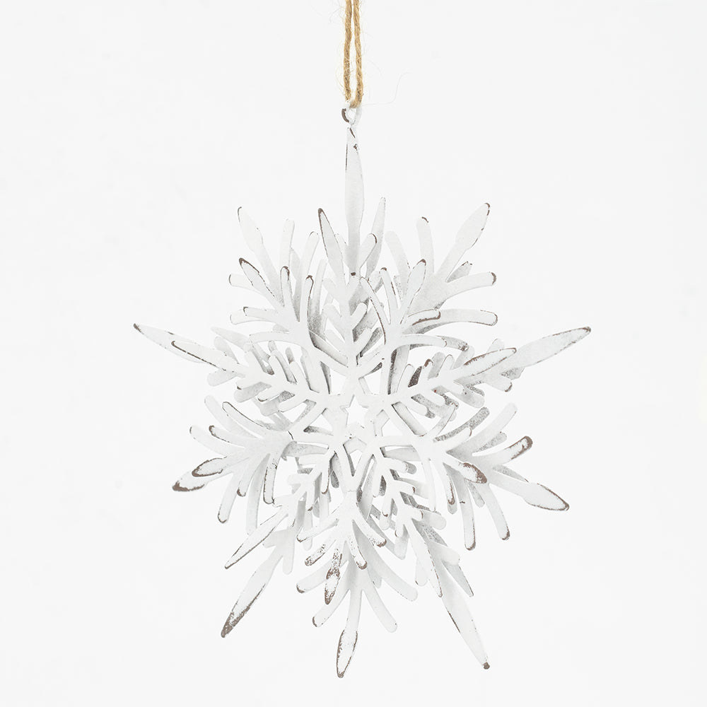 Iron Snowflake Hanger - Set of 6 Decorative Ornaments