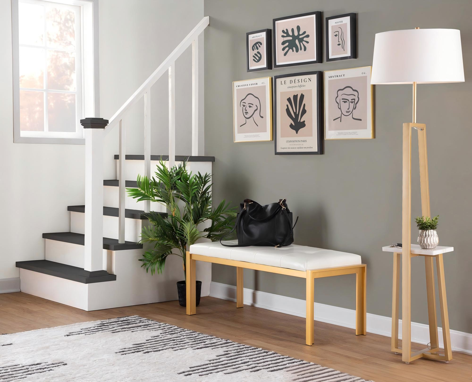 Shelf Contemporary Floor Lamp