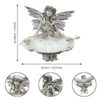12.80" High Garden Fairy Figurine with Leaf Tray