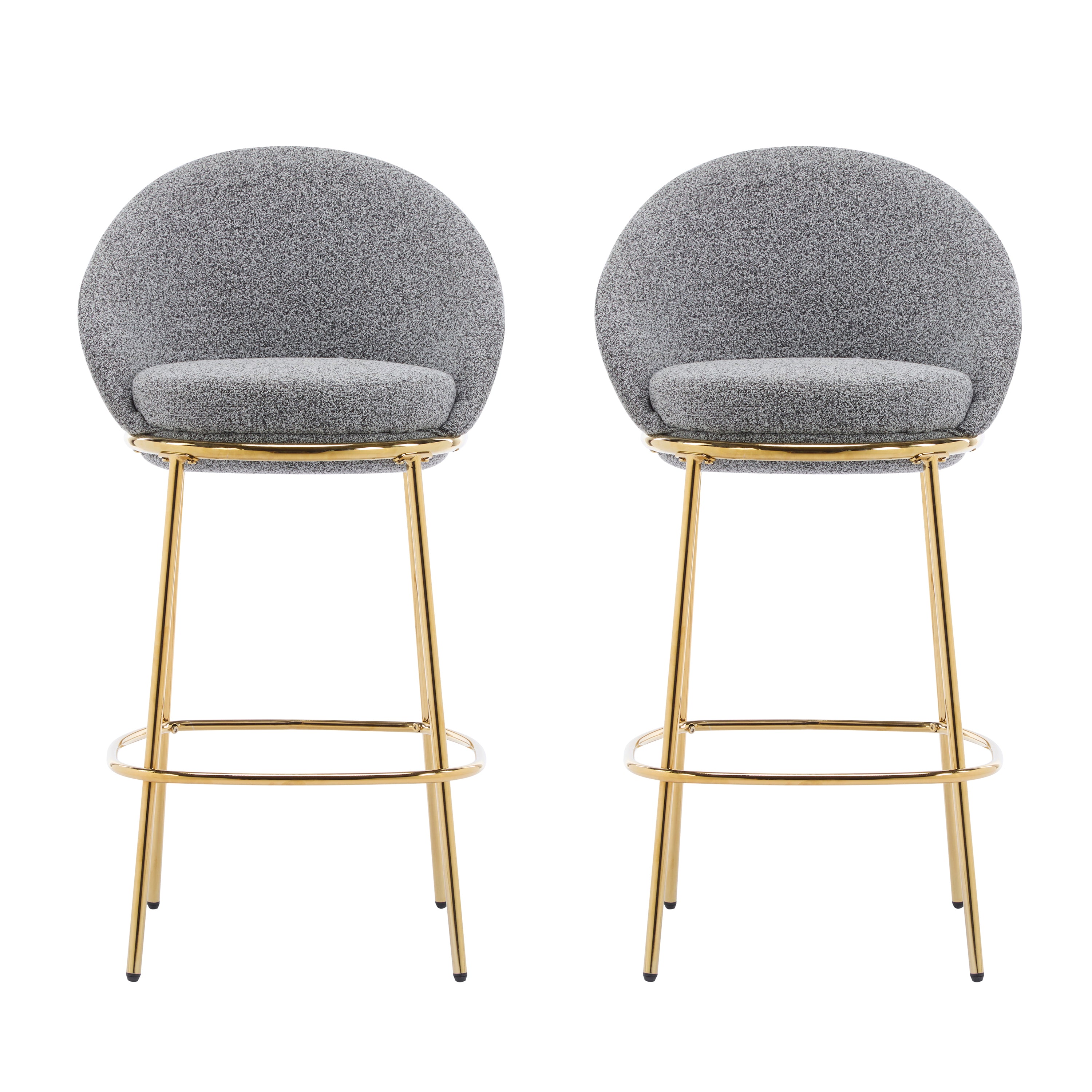 Celano Indoor Metal Upholstered Barstool
