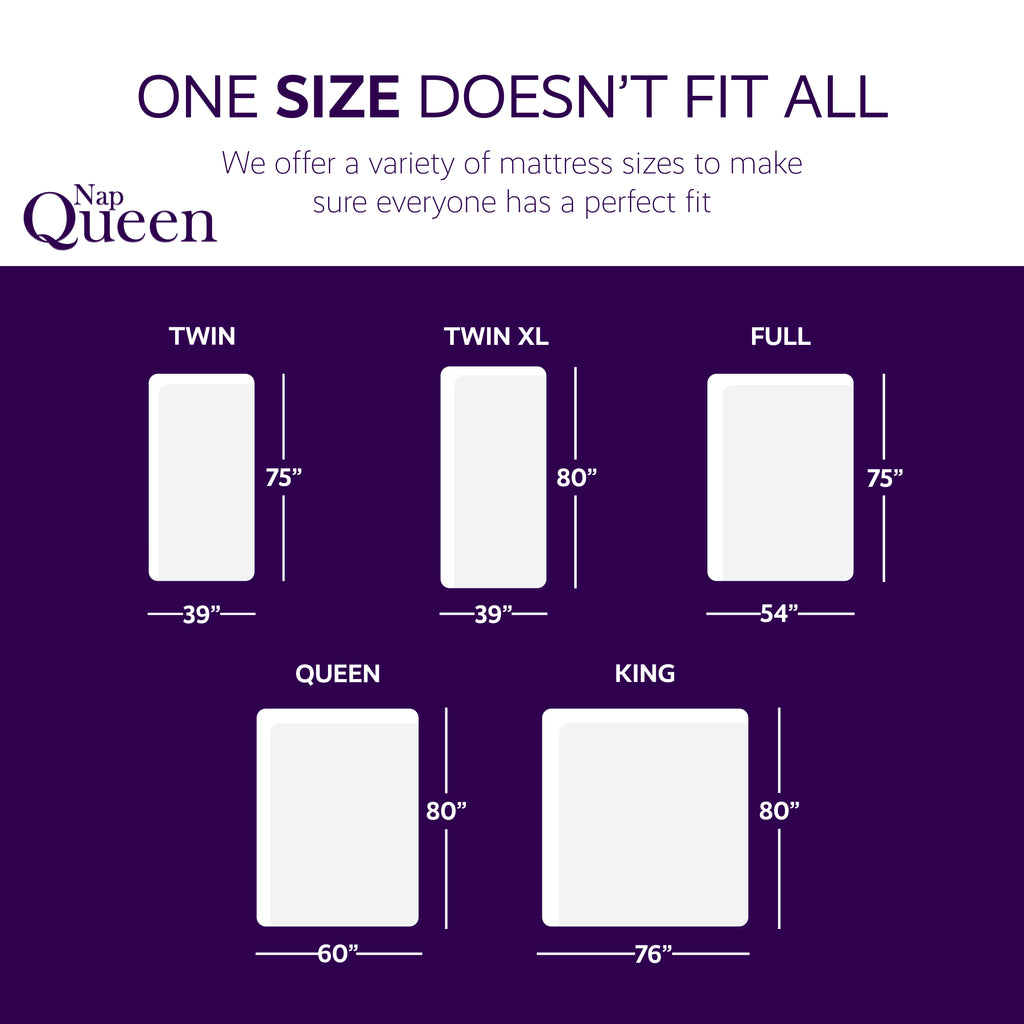 NapQueen 12 Inch Twin XL Size Memory Foam Mattress