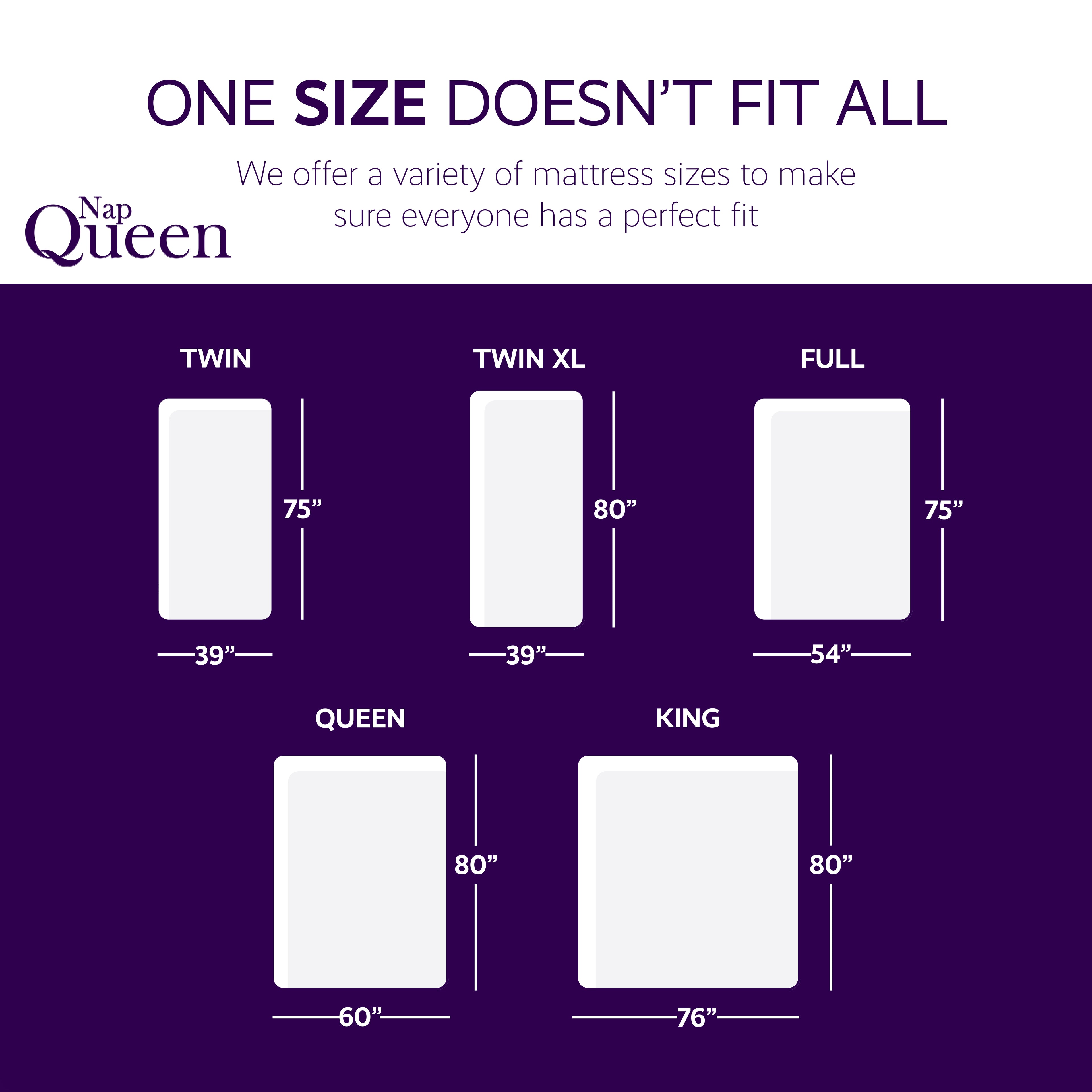 NapQueen 8 Inch King Size Memory Foam Mattress