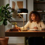 Small Minimalist Wooden Table Lamp