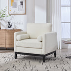 35.4" Wide Modern Farmhouse Performance Accent Chair