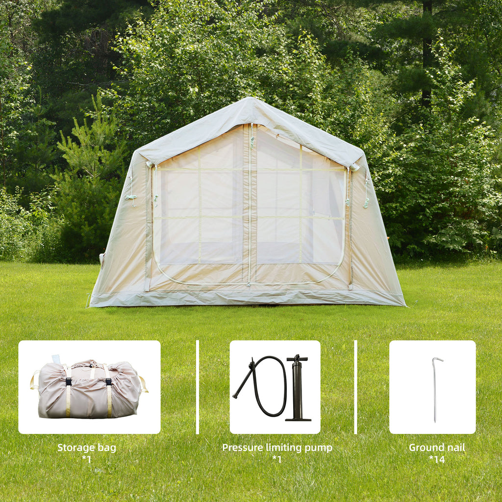 VKAMP Inflatable Camping Tent for 4-8 Persons