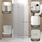 33-32" x 72" Bifold Shower Door