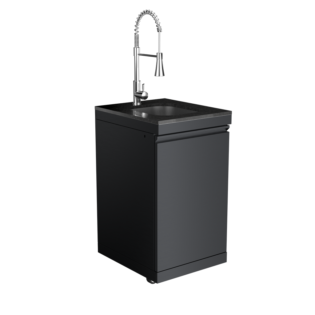 Sink Cabinet with Tap Stainless Steel Outdoor Kitchen Islands