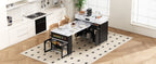 TREXM Extendable Dining Table with Extra-Long Folding Top
