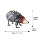 Metal Hedgehog Garden Statue