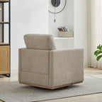 30.7"W Square Upholstered 360° Swivel Accent Chair