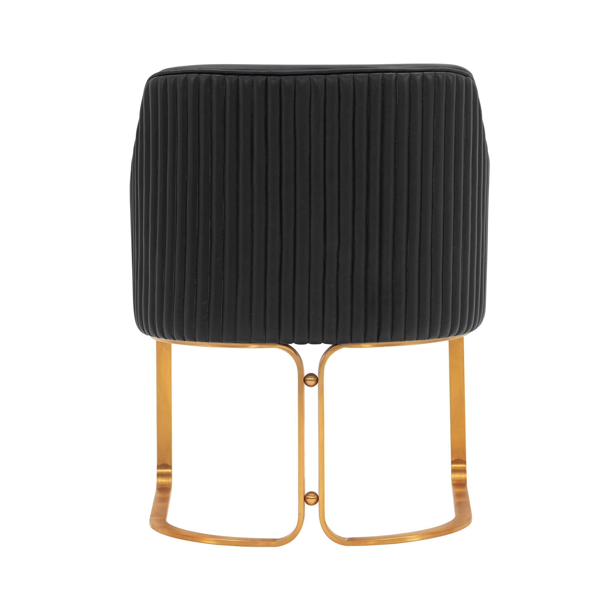 Raya Wood Vegan Leather Dining Chair