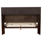 Ardino Cappuccino California King Bed with Bookcase Headboard