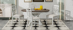 TREXM 5-Piece Retro Functional Dining Table Set