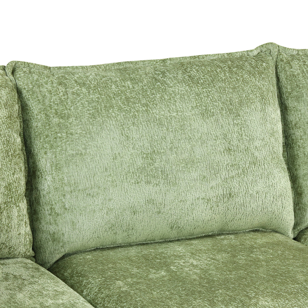 82.67" Convertible Sofa Bed Sectional with Storage Ottoman
