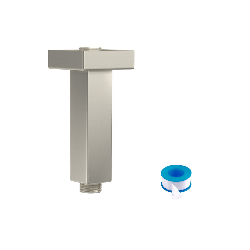 3" Ceiling Mounted Shower Arm with Flange in Brushed Nickel