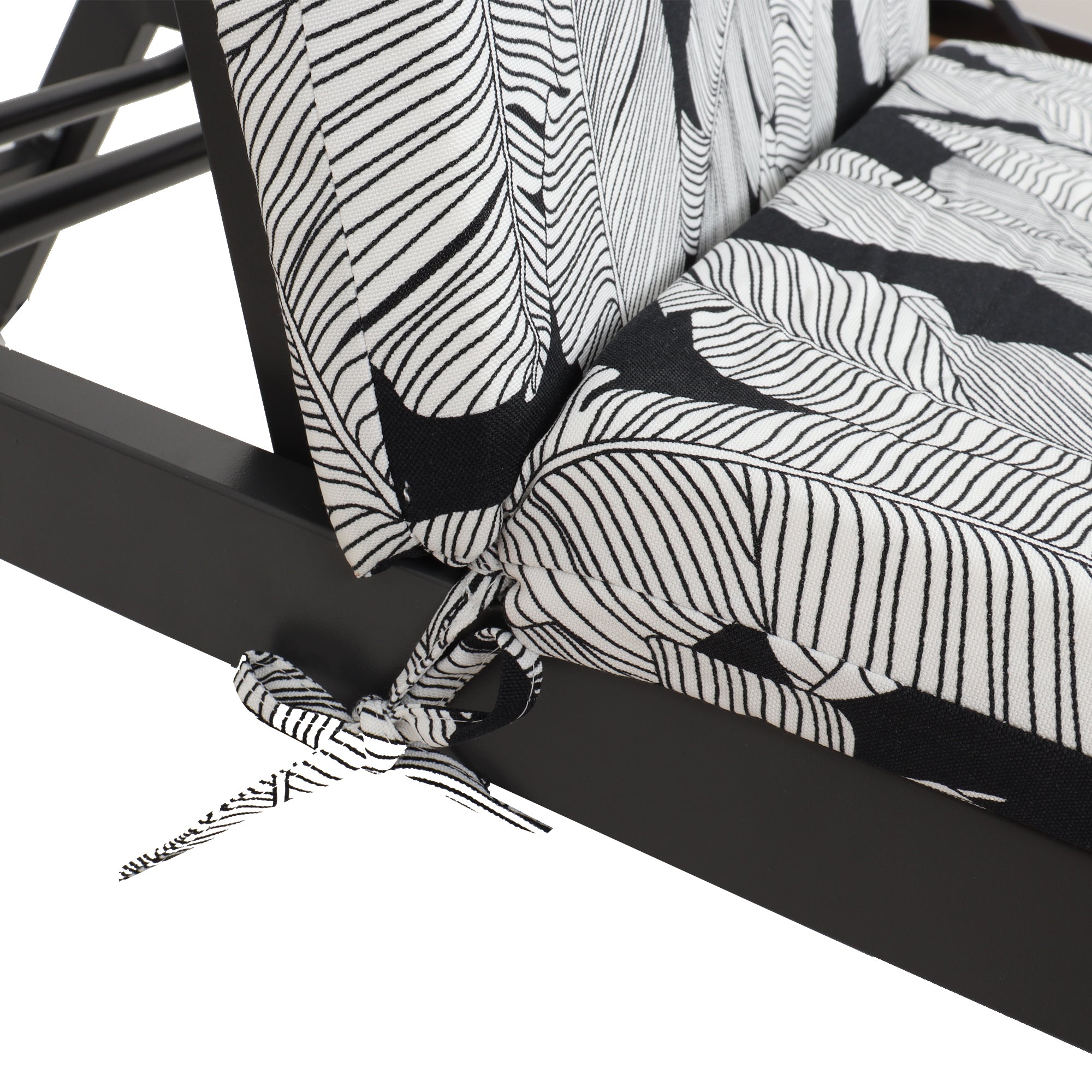 2 Pcs Set Indoor/Outdoor Chaise Lounge Chair Cushion