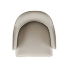 Hillman Wood Vegan Leather and Velvet Armchair