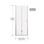 Goodyo Pivot Shower Doors - 30" W x 72" H