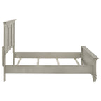 Hazelwood Distressed Wood Panel Bed