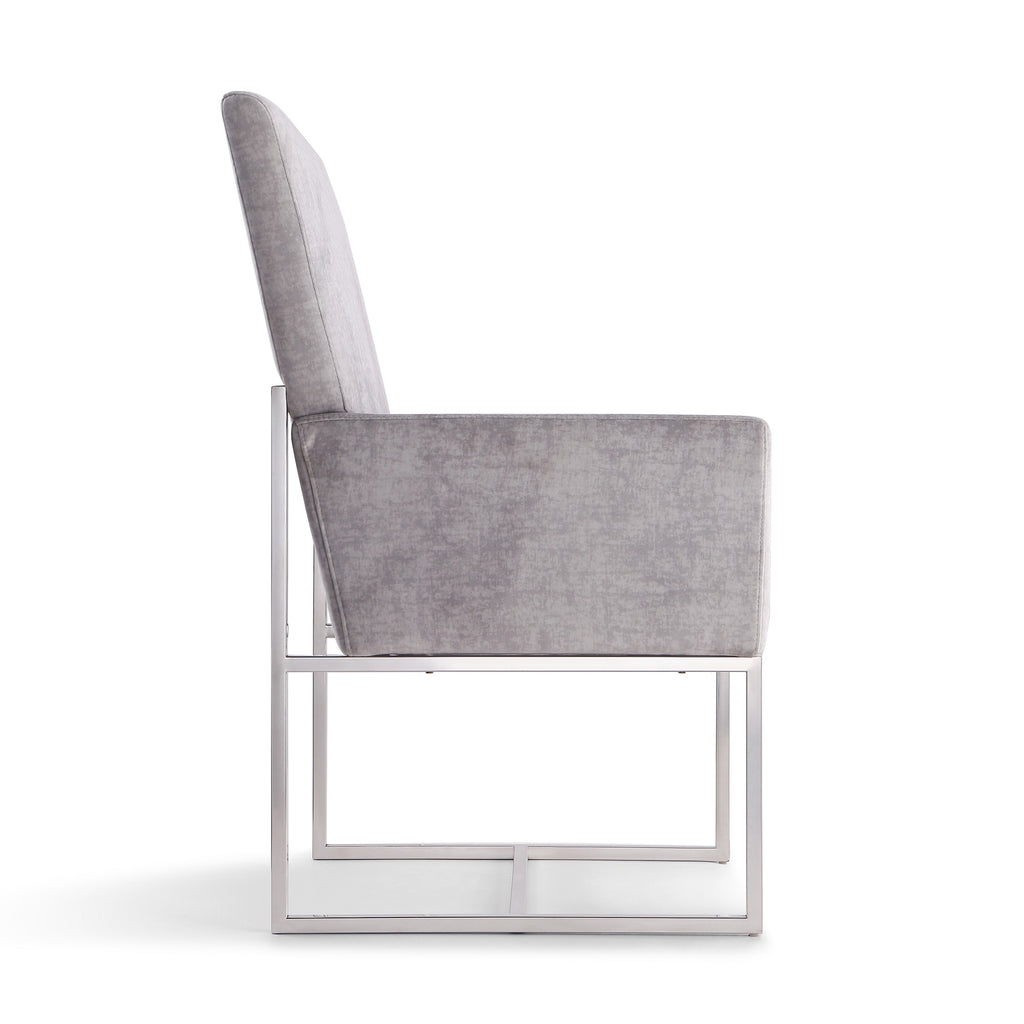 Element Metal Velvet Dining Chair
