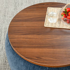 Round Storage Ottoman with 2 in 1 Functionality