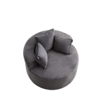 43-Inch Round Corduroy Single Sofa