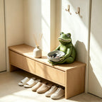 15'' Moss Frog Sculpture