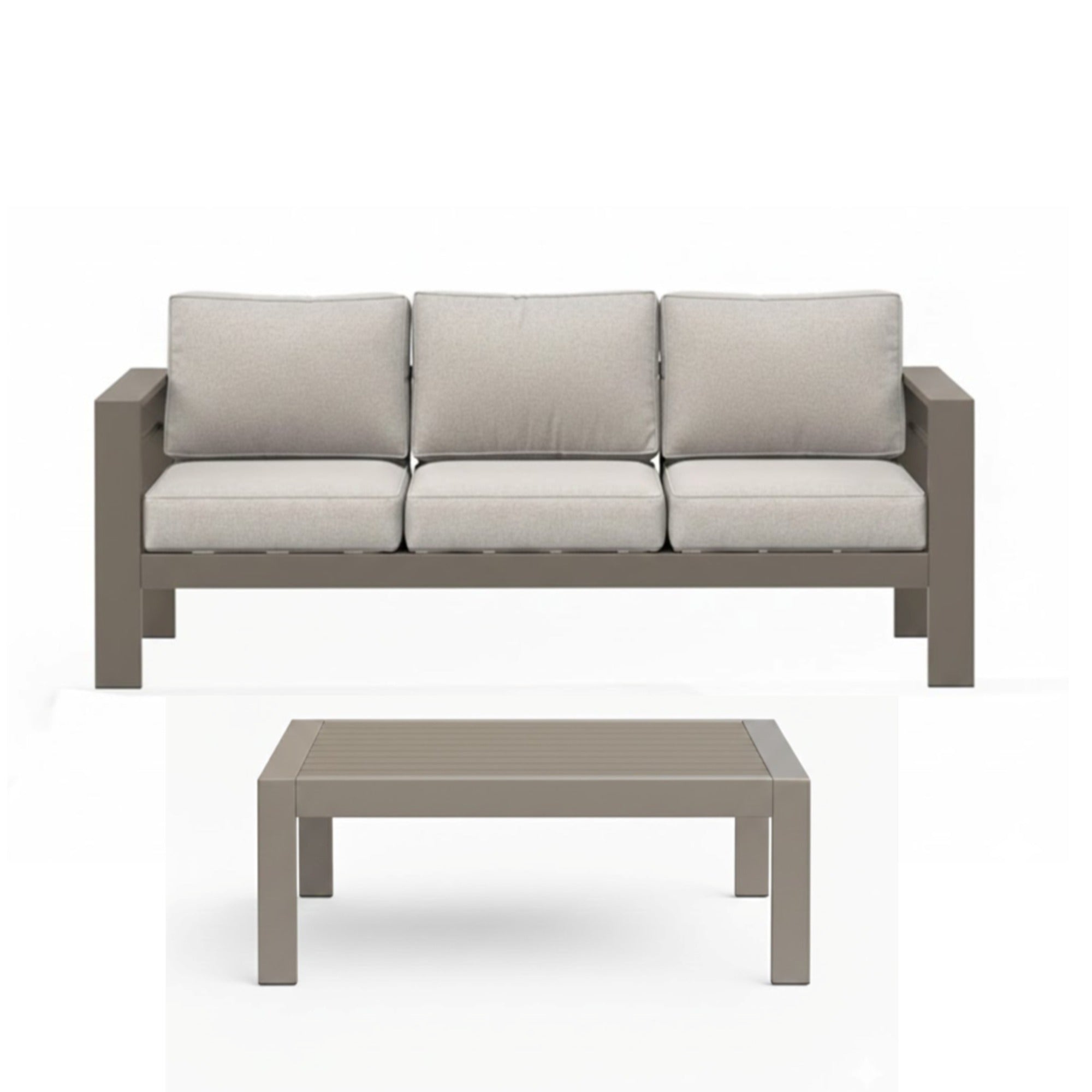 2 Pieces Outdoor Patio Set
