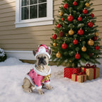 Christmas French Bulldog Statue