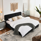 King Size Storage Upholstered Hydraulic Platform Bed