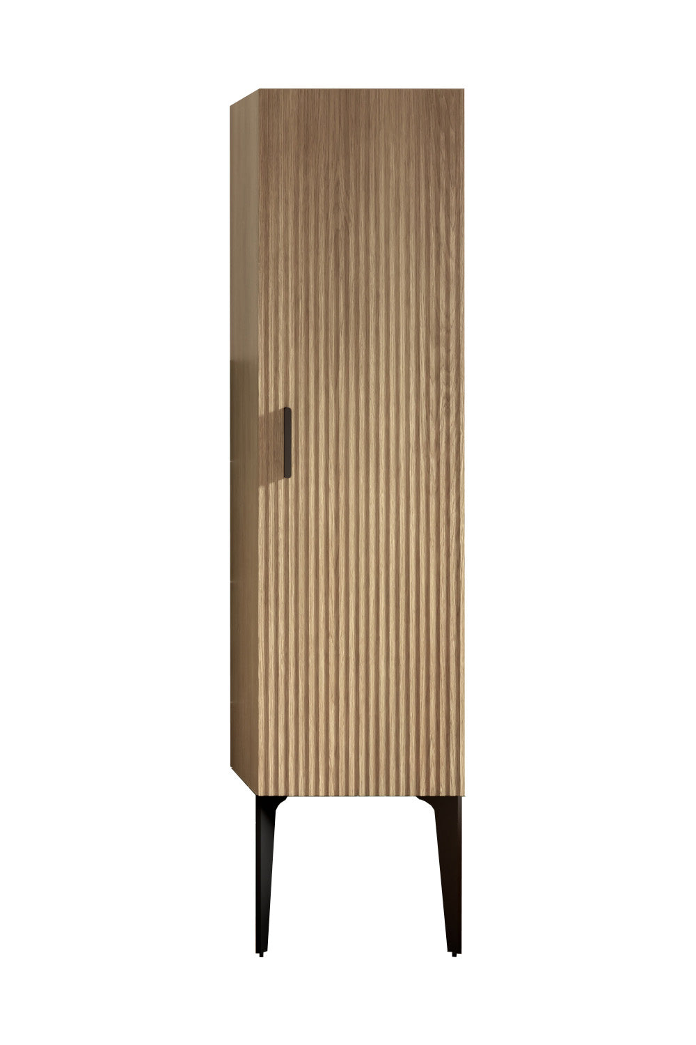 Emilia-14S Striped Matt Bathroom Vanity Cabinet, Antique Black