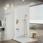 10 Inch Shower System with Rain Shower Faucet Set