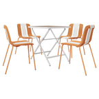 Summer 4-Pack Modern Striped Color Block Chairs