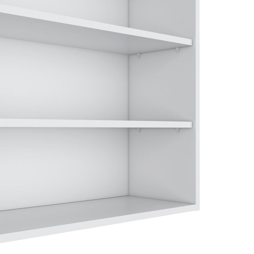 Chinle Wall Cabinet in Melamine with Open Storage