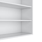 Chinle Wall Cabinet in Melamine with Open Storage