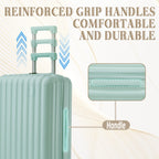 3 Pcs ABS Spinner Wheel Luggage Set