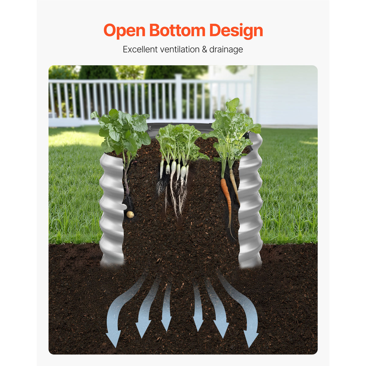 Metal Raised Garden Bed, 4 x 2 x 2 ft