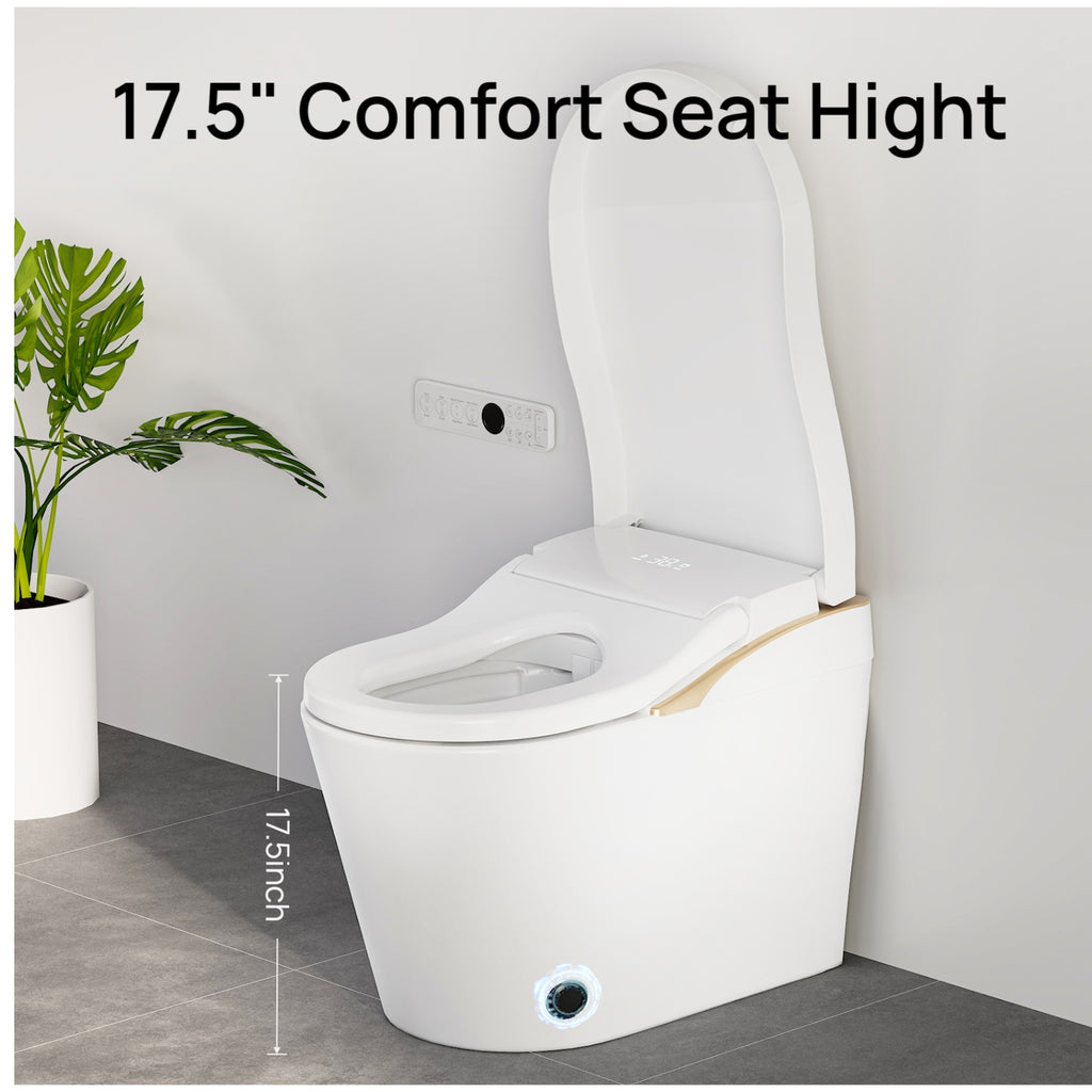 Modern Smart Toilet With Bidet and Auto Features