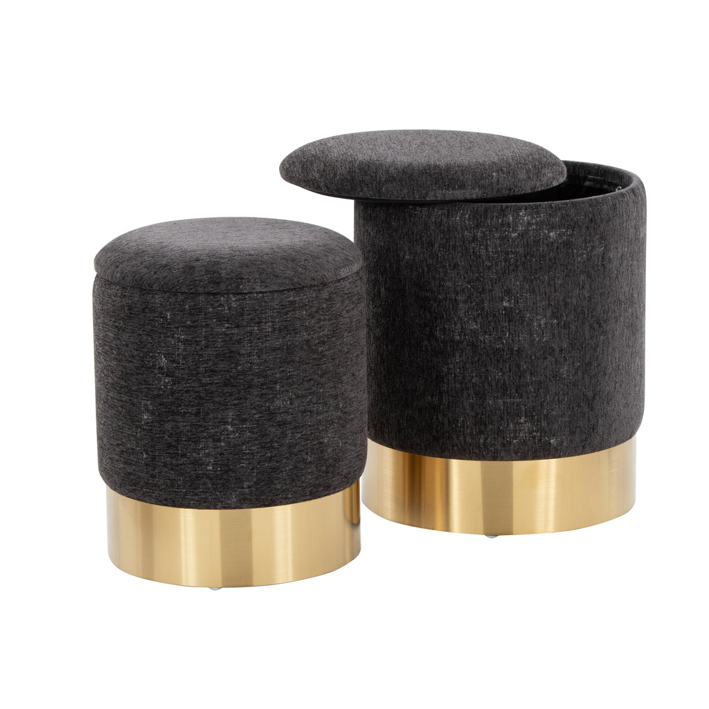 Contemporary Nesting Ottoman Set