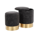 Contemporary Nesting Ottoman Set