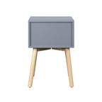 Mid-Century Modern Side Table with 2 Drawers