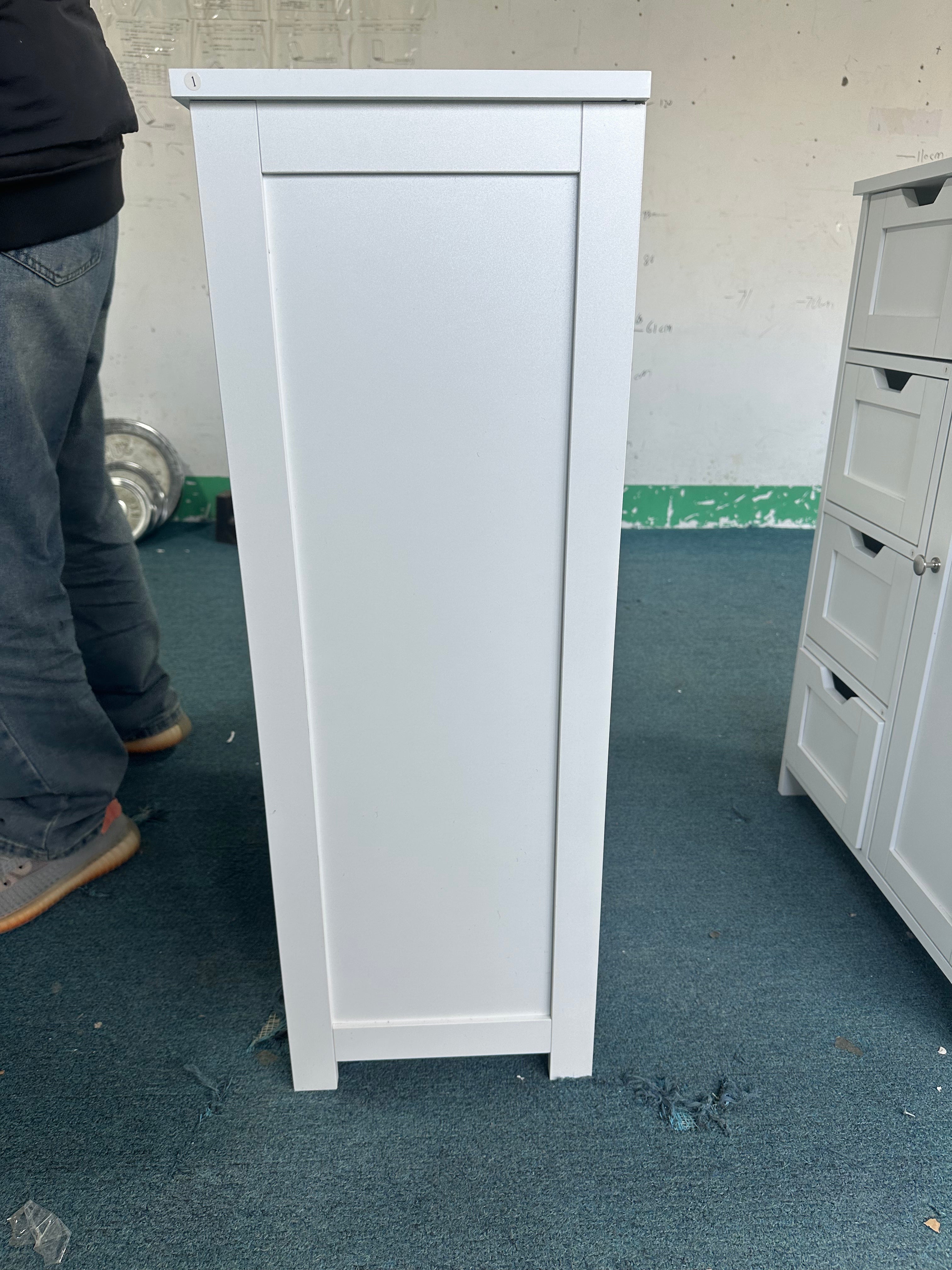 Bathroom Storage Cabinet with 4 Drawers and 1 Door