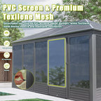 11.2x14.6FT Sunroom Aluminum Hardtop Gazebo