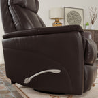 Global Home Swivel Glider Recliner with Adjustable Headrest & Footrest