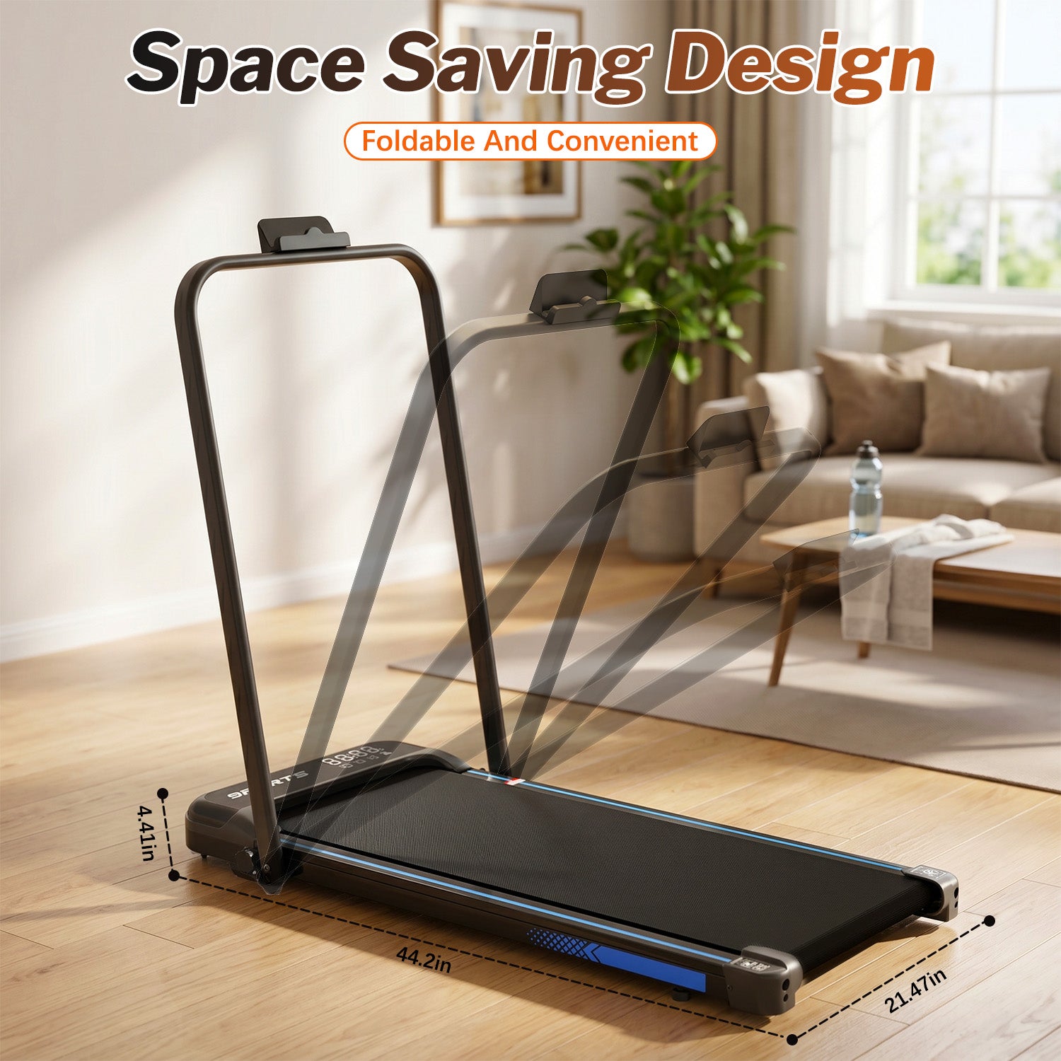 3 In 1 Under Desk Treadmill with Incline